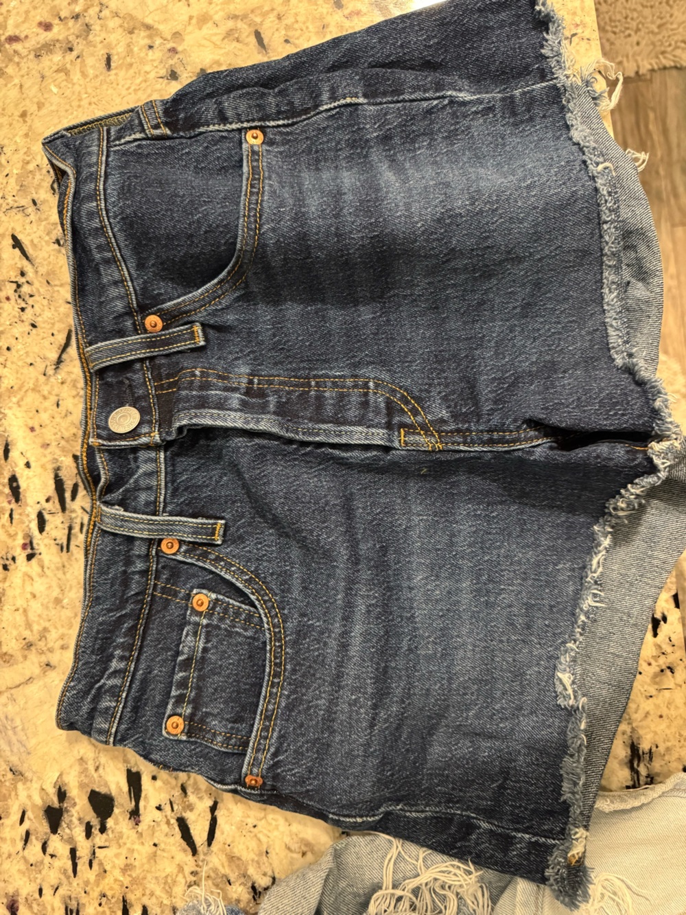Levi’s distressed shorts